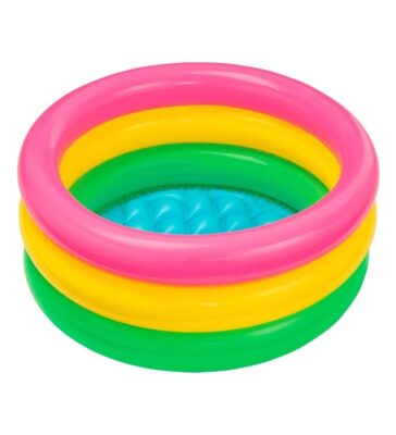 Piscina Intex 56l De 3 Anillos Inflable Redonda