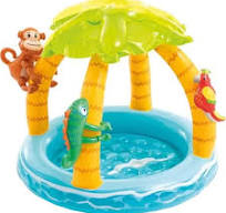 Piscina Intex 45l Isla Tropical Inflable 102x86cm 