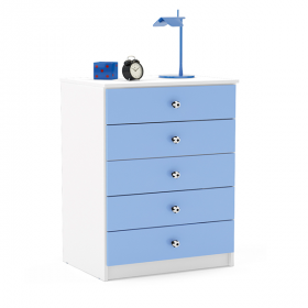 Comoda Politorno 5caj Bl/az